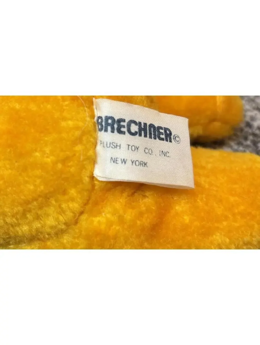 RARE VTG 1950s Brechner Bear Stuffed Animal Pooh Bear Look Alike Korea Great Con